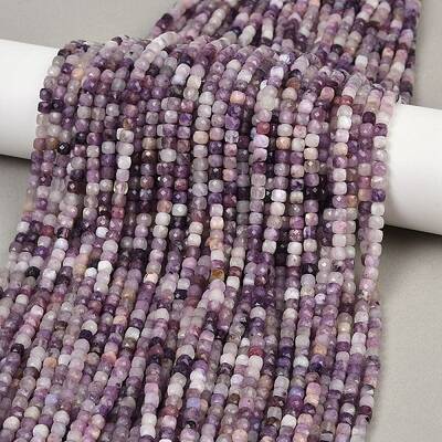 Natural Lepidolite Beads Strands