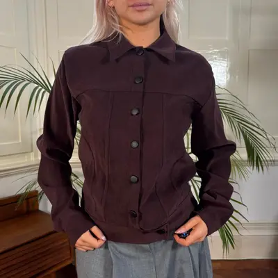 Alex Overshirt - Medium Burgundy Polyester