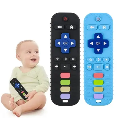 Remote Control Shaped Baby Teether, 1 Count Soft Chewable Baby Soothing Teether, Baby Teething Relief Toys for Daily Use