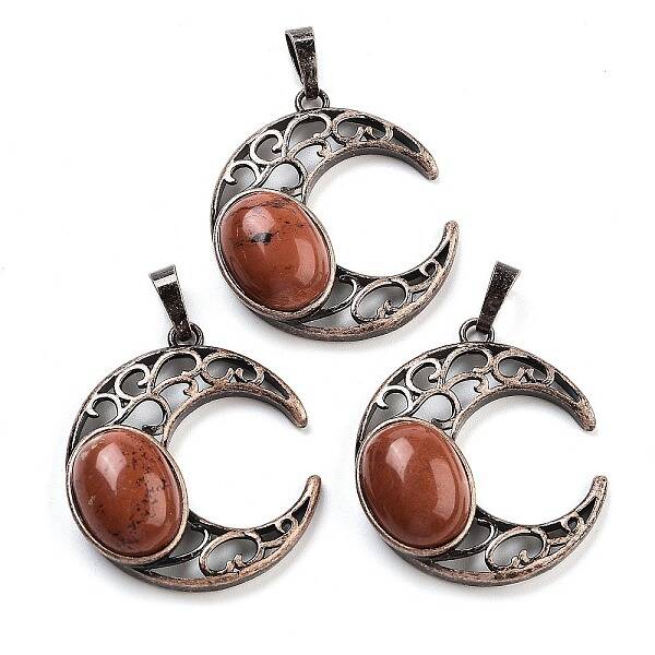 Natural Red Jasper Pendants