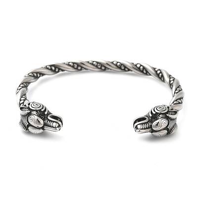 Viking 304 Stainless Steel Open Cuff Bangles for Men