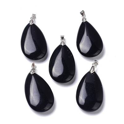 Natural Obsidian Pendants