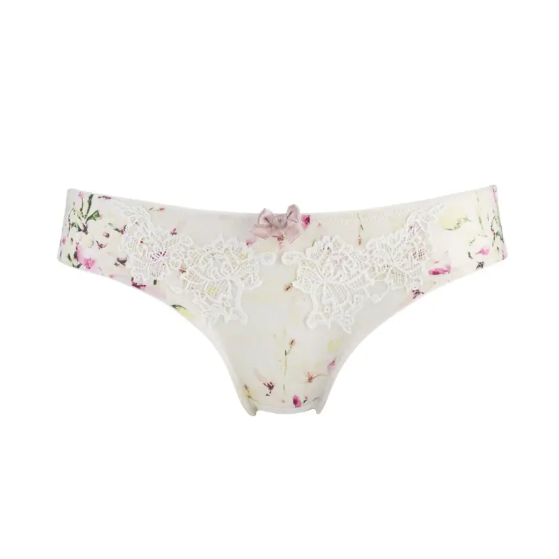 Sunbleached Floral - Silk & Organic Cotton Brief | Size: 18