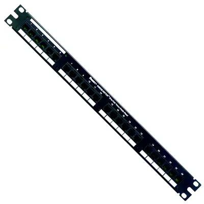 VP24382TV25Y Panduit 24-Port Patch Panel with 24 RJ-45 ports wired to one RJ-21 Telco Connector Voice Patch Panel