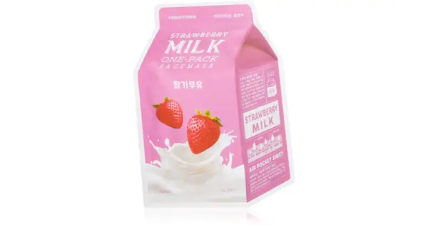 A’Pieu One-Pack Milk Strawberry Illuminating Sheet Face Mask