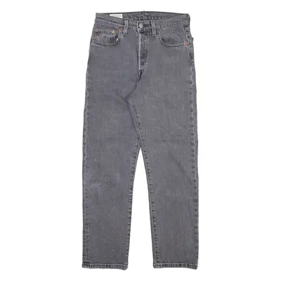 LEVI'S 501 Jeans Womens Grey Regular Straight Stone Wash W25 L26
