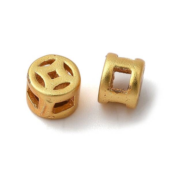 Rack Plating Brass Light Gold Beads
