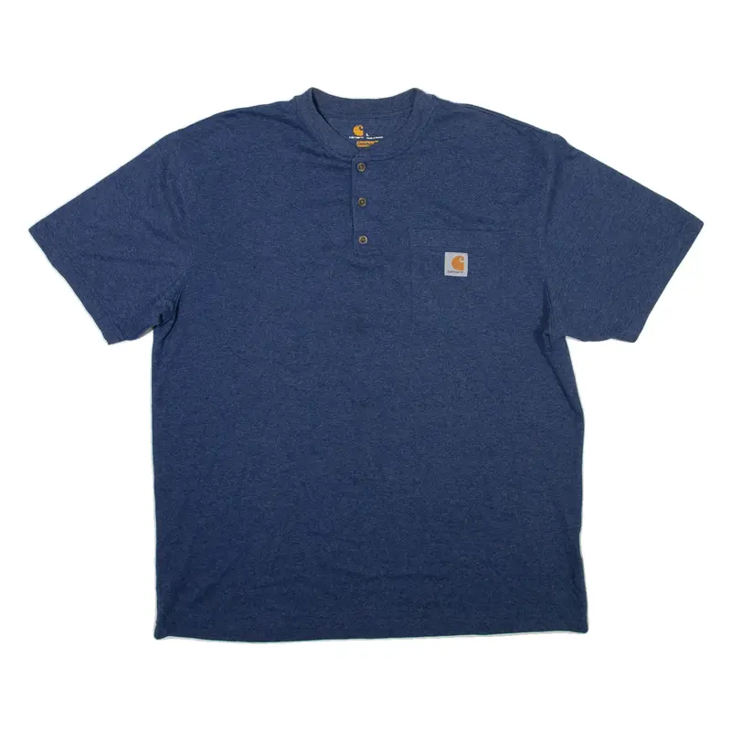 CARHARTT Mens T-Shirt Blue L