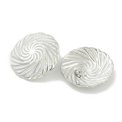 Non-Tarnish Ion Plating(IP) Flat Round 304 Stainless Steel Stud Earrings for Women