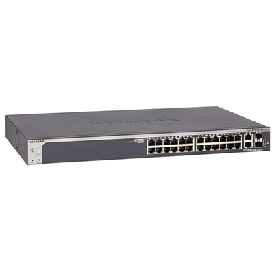 Netgear GS728TX-100NES | Prosafe S3300 Series S3300-28X 24 x RJ-45 Ports 10/100/1000Base-T + 2 x Copper SFP+ Ports + 2 x SFP+...