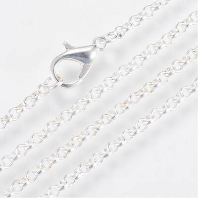 Iron Rolo Chains Necklace Making
