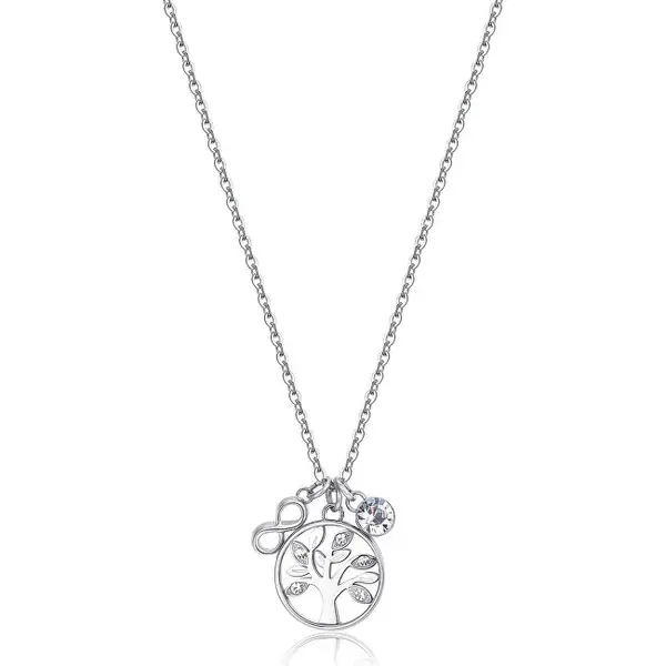 Brosway Tree of Life Steel Necklace with Crystals BHKL01 (Chain, Pendants)