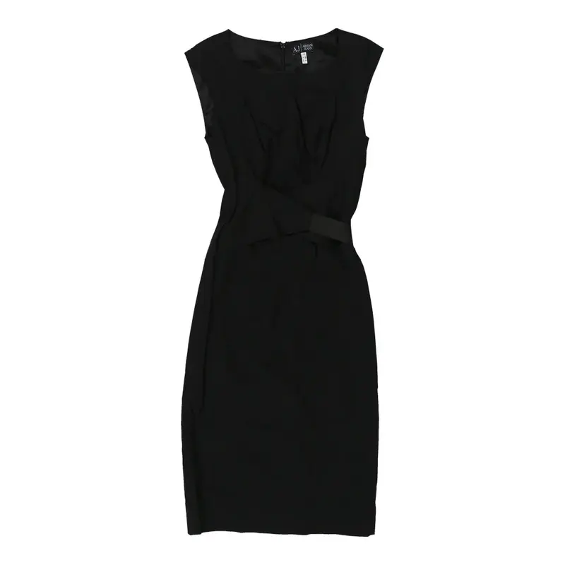 Armani Jeans Midi Dress - XS Black Cotton | Size: x-small
