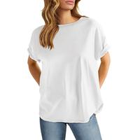 ANRABESS Womens Tops Oversized Basic T Shirts Loose Fit Short Sleeve Crewneck Summer Casual 2025 Trendy Boxy Comfort Tee Blou...