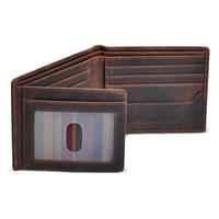 BULL GUARD RFID Blocking Bifold Wallets for Men with 2 ID Windows and 10 Credit Cards Slots Premium Security Full Grain Leath...