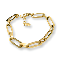 Paper Clip Bracelet for Women - Fashion Accessory - Stainless Steel