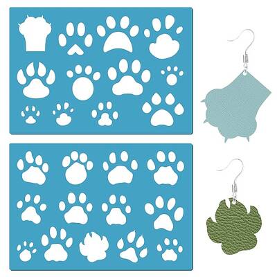 Acrylic Earring Handwork Template