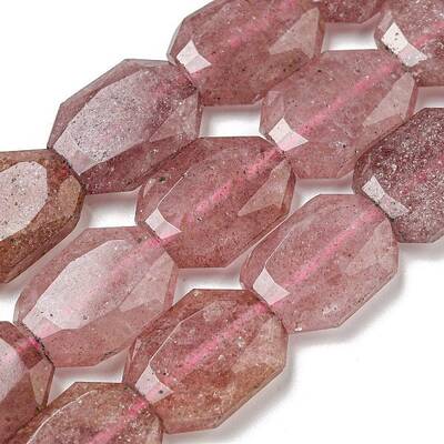 Natural Strawberry Quartz Beads Strands