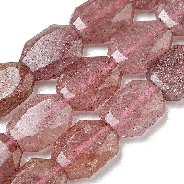 Natural Strawberry Quartz Beads Strands