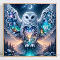 Owl Pattern 5D DIY Diamond Arts Colorful Painting Kit without Frame, DIY Decorative Art Picture for Beginner, Wall Art Craft ...