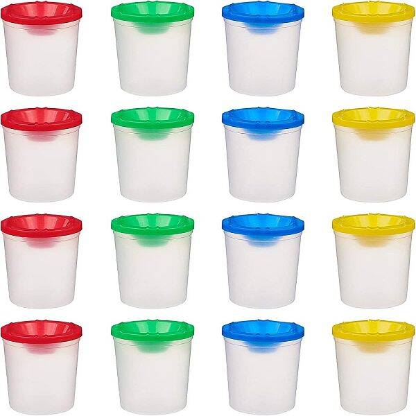 Children's No Spill Plastic Paint Cups