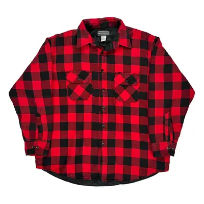 Plaid Pattern David Taylor Checked Shirt - XL Black Cotton
