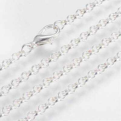 Iron Rolo Chains Necklace Making
