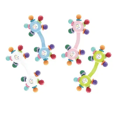 Baby Teething Rattles Toy, 1 Count Colorful Teether Toy, Baby Sensory Toy, Early Education Sound Toy, Birthday Gift for Baby ...