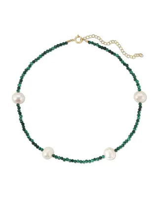 Grady Anklet - Multiple Colors | Metal Color: Gold | Gemstone: Malachite