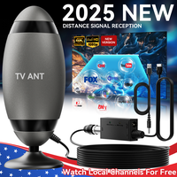 TV Antenna Digital for Smart TV HD Antena Indoor 4K Digital TV Antenna 360° Signal Amplified Strong Magnetic Base Indoor TV ...