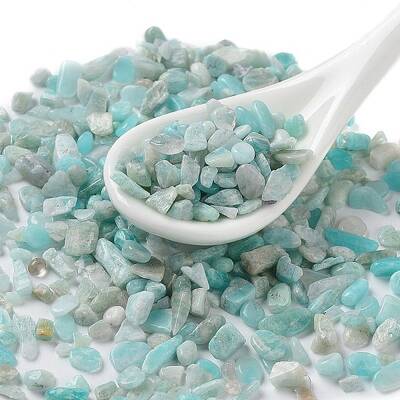 Natural Amazonite Chip Beads