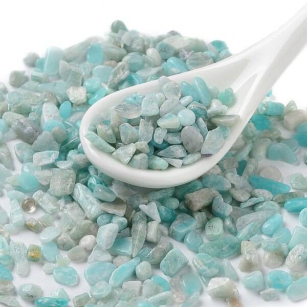 Natural Amazonite Chip Beads