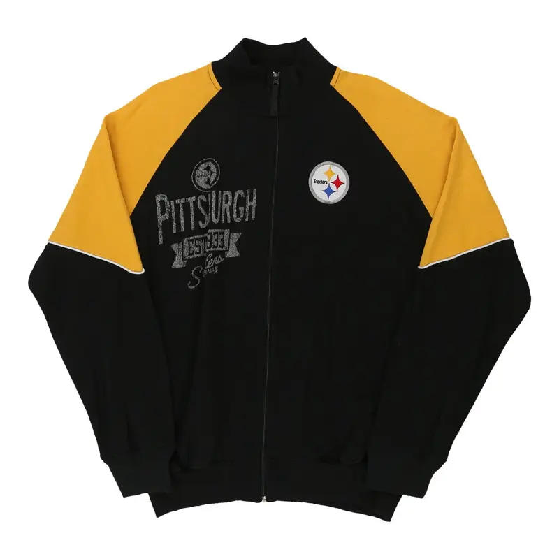 Pittsburgh Steelers Nfl Zip Up - XL Black Cotton