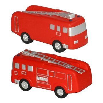 100 Promotional Fire Truck - Stress Reliever - Polyurethane