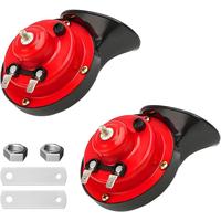 2 PCS Super Loud Car Horns, 12V Waterproof Air Horns Electric Snail Horn, 300DB Train Horns for Vehicle, Motorcycle, Truck, B...