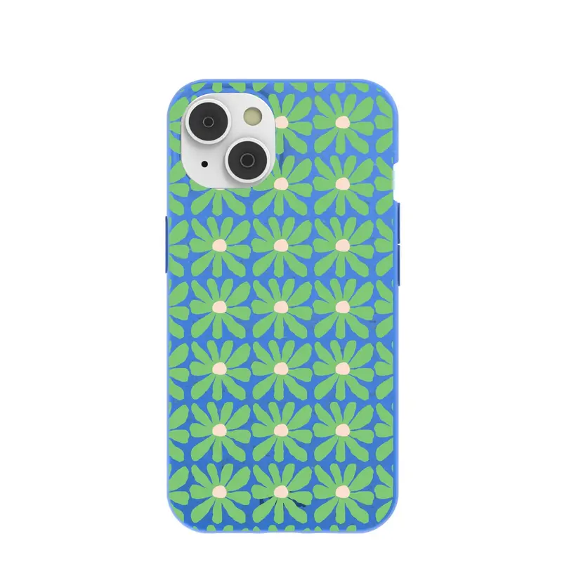 Electric Blue Flower Child iPhone 14/16e Case