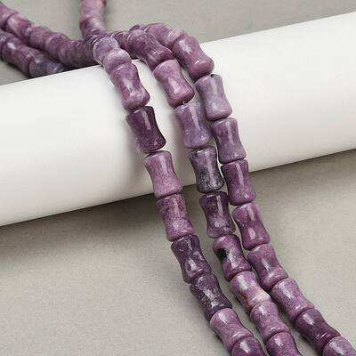 Natural Lepidolite/Purple Mica Stone Beads Strands