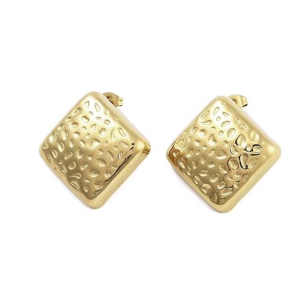 Ion Plating(IP) 304 Stainless Steel Stud Earrings for Women