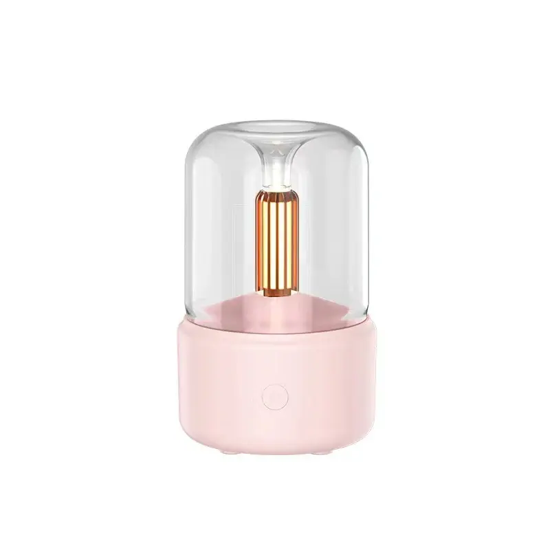 Atmosphere Light Humidifier Candlelight Aroma Diffuser Portable 120ml Electric USB Air Humidifier Cool Mist Maker Fogger 8-12...