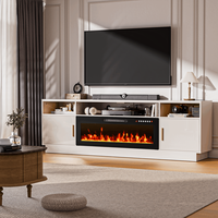 【2 Packages Shipping】Fireplace TV Stand Entertainment Center with 36\
