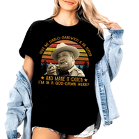 Give Me A Diablo Sandwich A Dr.Pepper and Make It Quick T-Shirt, Old Movie Shirt, Fashion Cotton, Full Size, Full Colors  Uni...