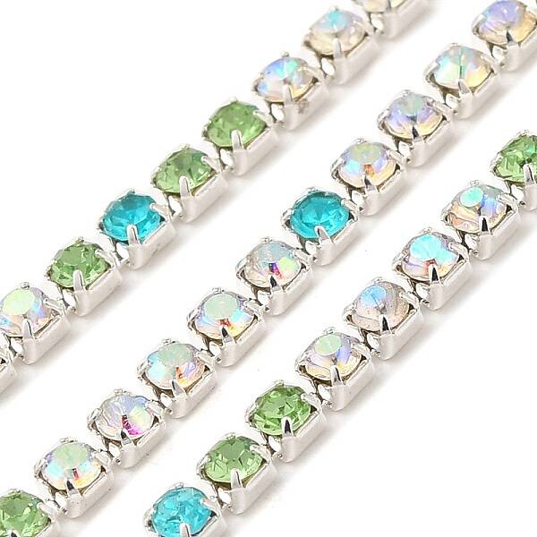 Rhinestone and Iron Cup Chain