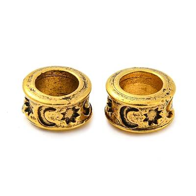 Rack Plating Tibetan Style Alloy Spacer Beads