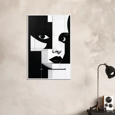 Abstract Woman Portrait Art Print
