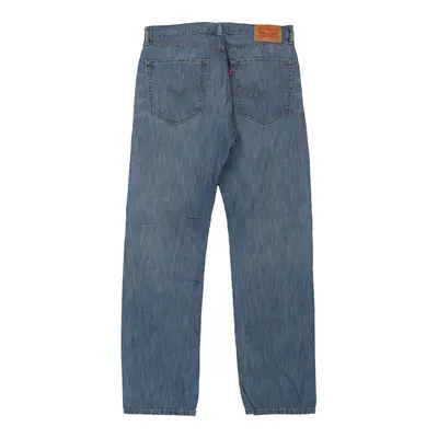 505 Levis Jeans - 36W 34L Blue Cotton