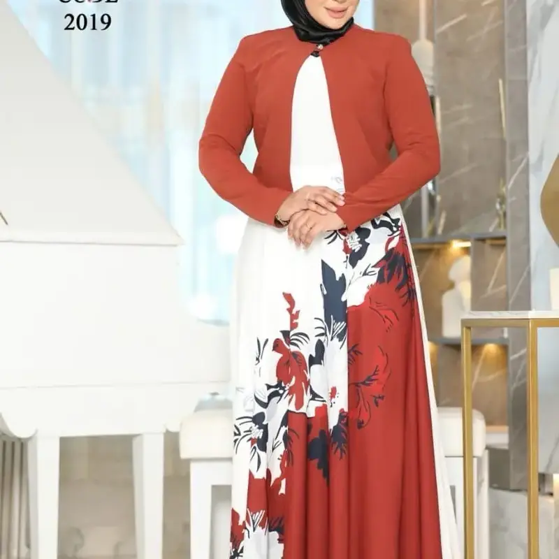 Abaya Dresses for Women - 2 Piece Set - Islamic Clothing