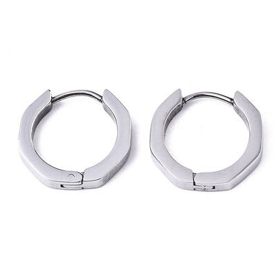 Non-Tarnish 304 Stainless Steel Huggie Hoop Earrings