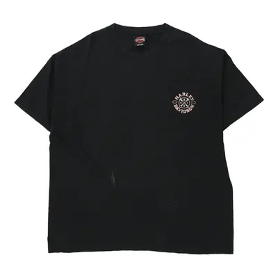 Grand Rapids Michigan Harley Davidson Graphic T-Shirt - 2XL Black Cotton