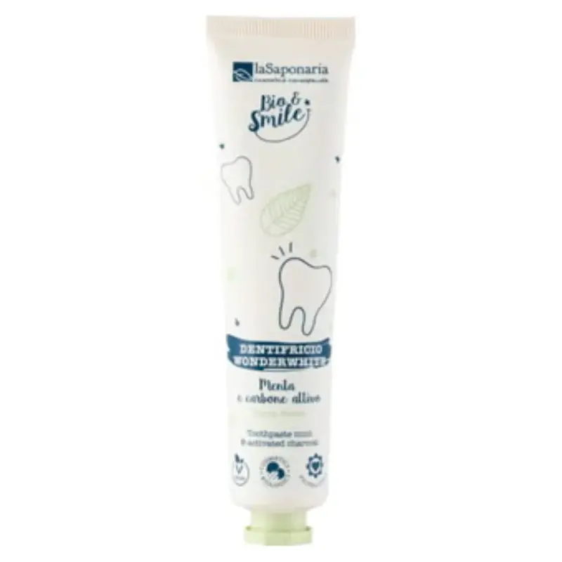 La saponaria Bio&Smile - WonderWhite Toothpaste Mint and Activated Carbon 75 ml