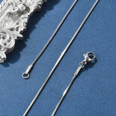 Tarnish Resistant Women's 304 Stainless Steel Snake Chain Necklaces